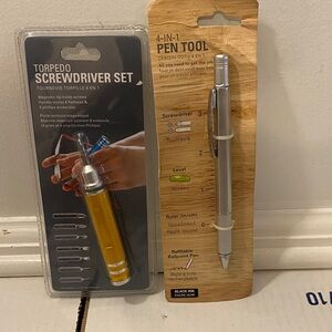 Screwdriver set & 4in 1 Pen Tool good condition